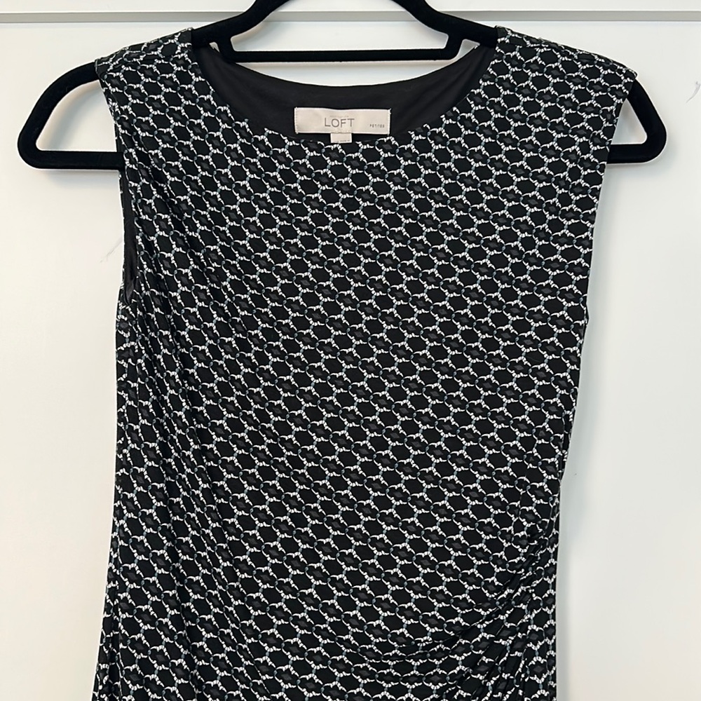NWT, Ann Taylor LOFT, navy blue dress, XSP